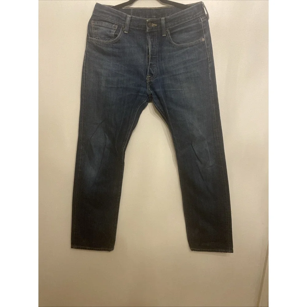 Levis 501 Jeans Mens Blue Denim Buttonfly W31‎ L32